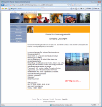 Musterlayout 2 - Webauftritt Praxis